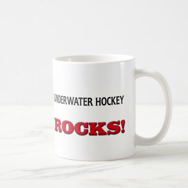 Underwater Hockey Rocks Coffee Mug (Right)