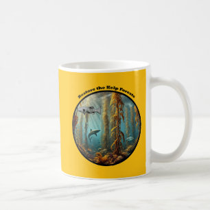 Underwater Kelp Forest with Fish and Lobster URM Coffee Mug