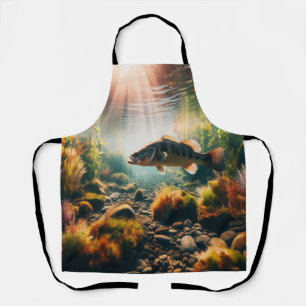 Underwater large mouth bass apron