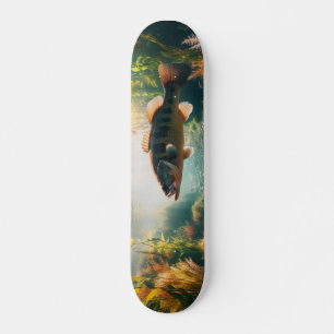 Underwater large mouth bass skateboard