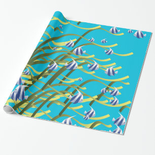 Underwater life wrapping paper