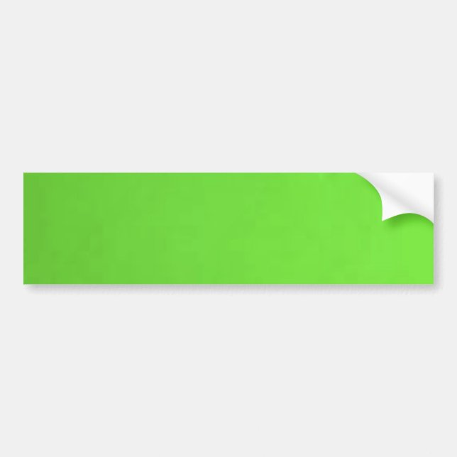 underwater lime green bumper sticker (Front)