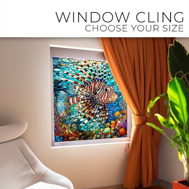 Underwater Lion fish Stained glass art (Creator Uploaded)