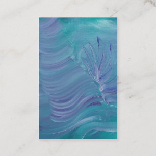 Underwater Magic Unique Colourful Abstract Art Business Card