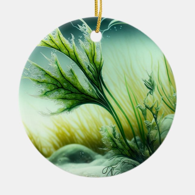 Underwater Majesty Ceramic Ornament (Front)