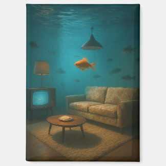 Underwater MCM Living Room Magnet