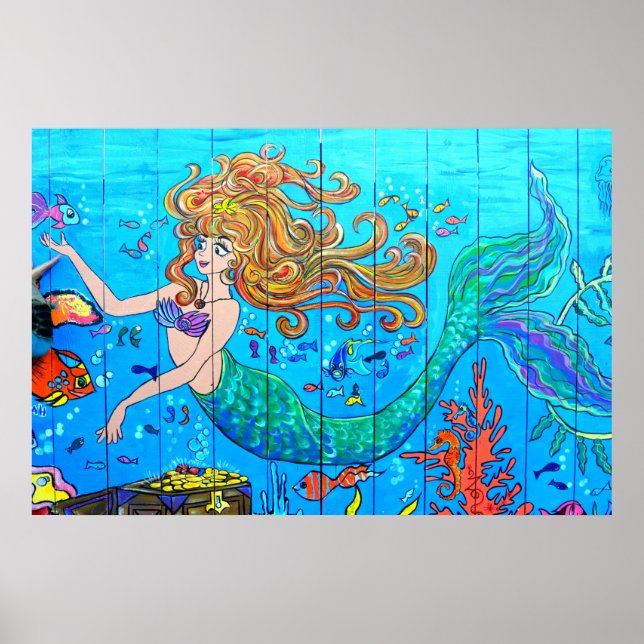 underwater mermaid poster (Front)