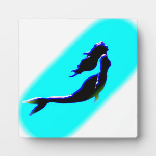 underwater mermaid rising plaque