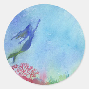 Underwater Mermaid Sticker