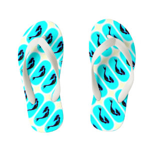 underwater mermaid swimming kid's thongs