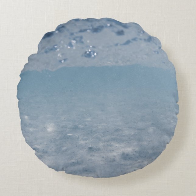 Underwater Ocean Sparkles 1 Round Cushion (Front)