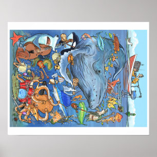 Underwater Orchestra 20x16 Poster