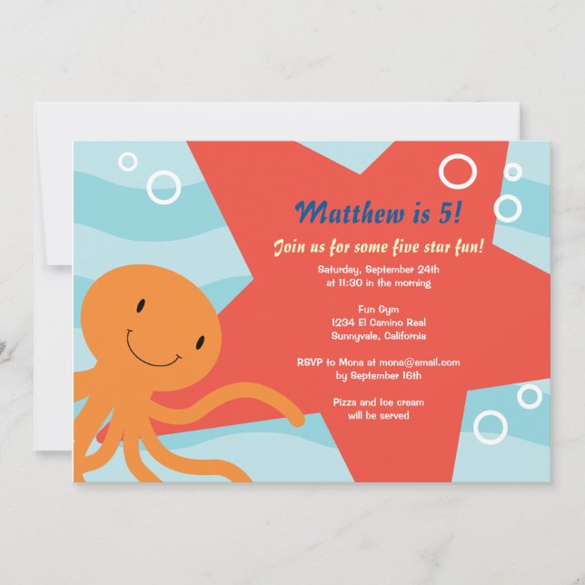 Underwater Party Invite (Front)
