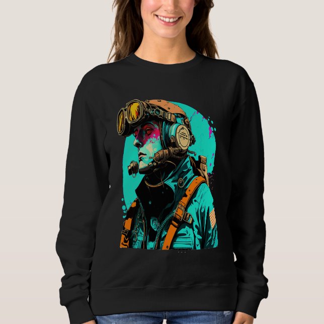 Underwater Photographer Pop Style Scuba Diver Dad  Sweatshirt (Front)