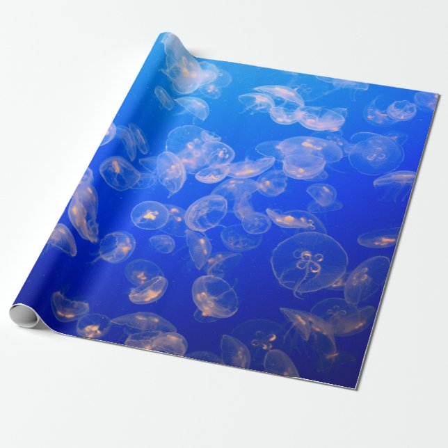 UNDERWATER PHOTOGRAPHY OF JELLYFISH WRAPPING PAPER (Unrolled)