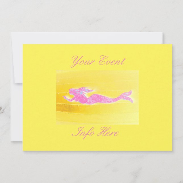 underwater pink mermaid swimming (Front)