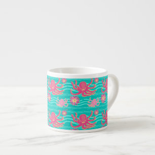 Underwater Pink Octopus Pattern Speciality Mug