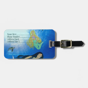 Underwater Play (Mermaid) Luggage Tag