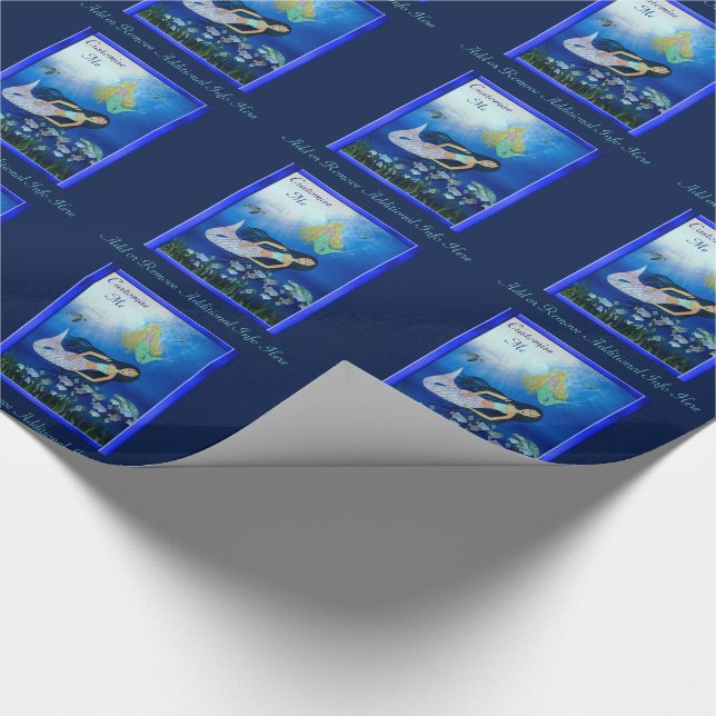 Underwater Play (Mermaid) Wrapping Paper (Corner)