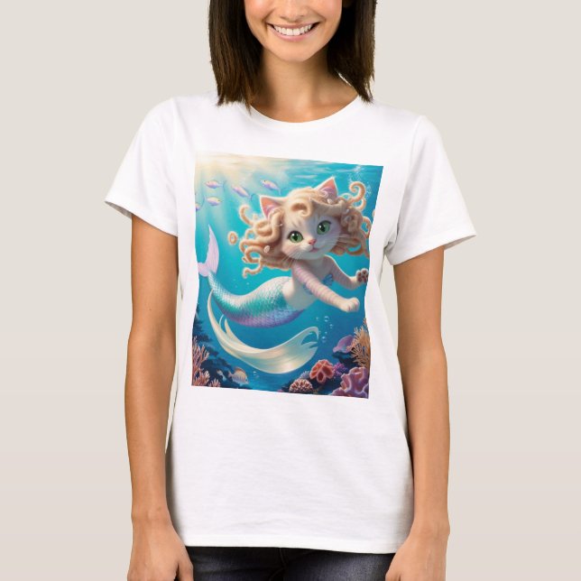 Underwater Purrmaid T-Shirt (Front)