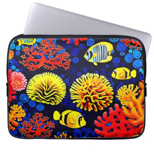 Underwater Reef Life Bright Design Laptop Sleeve
