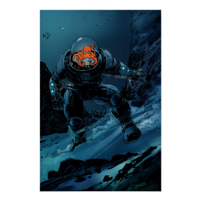 Underwater Robot Poster (Front)