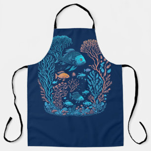 Underwater scenery colourful fishes and coral ree apron