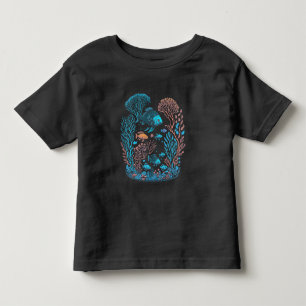 Underwater scenery colourful fishes and coral ree toddler T-Shirt
