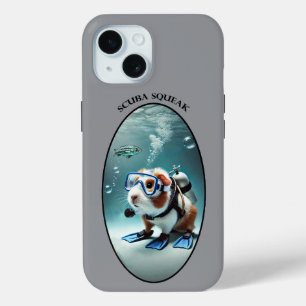 Underwater SCUBA Diving Guinea Pig with Tank URM iPhone 15 Case