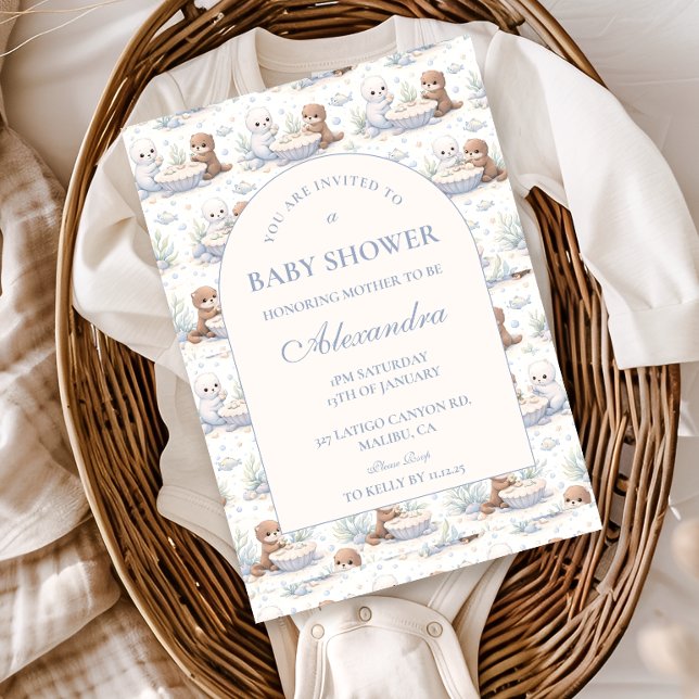 Underwater Sea Creatures Baby Shower Invitation (Creator Uploaded)