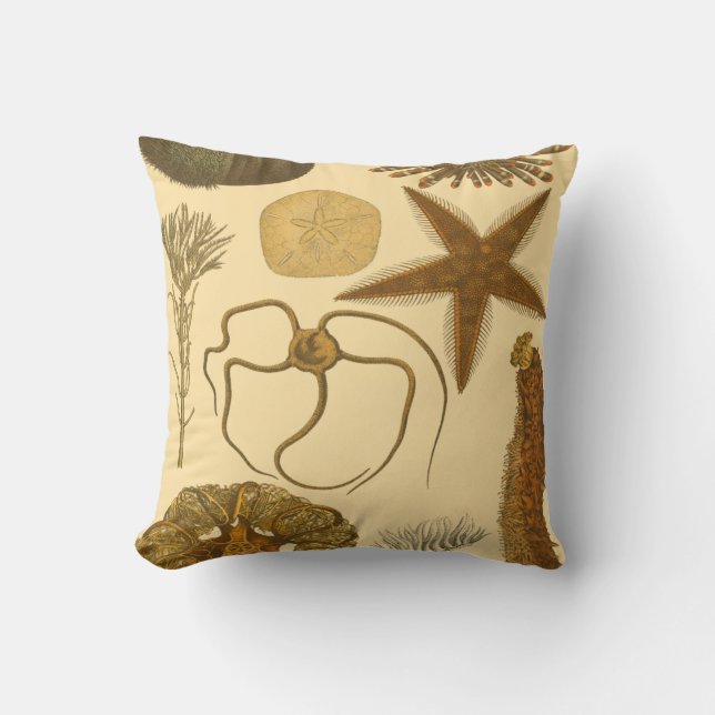 Underwater Sea Creatures Cushion (Front)