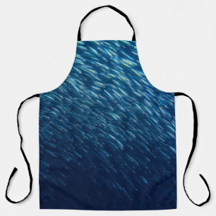 Underwater Sea Fish School Abstract Apron