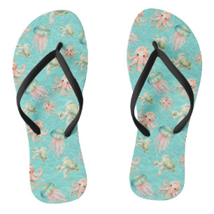 Underwater Sea Life Thongs