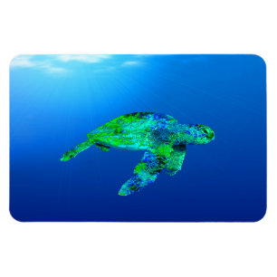 Underwater Sea Turtle Magnet
