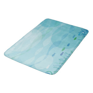 Underwater Shadows Bath Mats