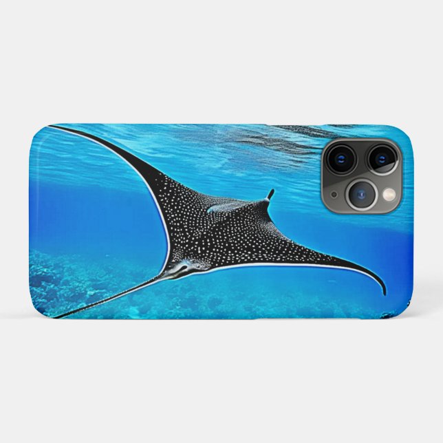 Underwater Spotted Ray Design Case-Mate iPhone Case (Back (Horizontal))