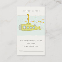 Underwater Submarine Diaper Raffle Baby Shower