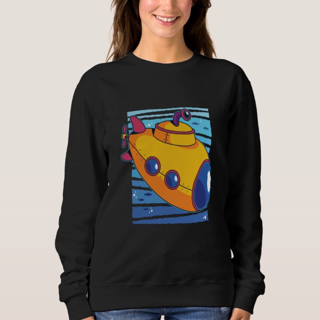 Underwater submarine sea sweatshirt (Front)