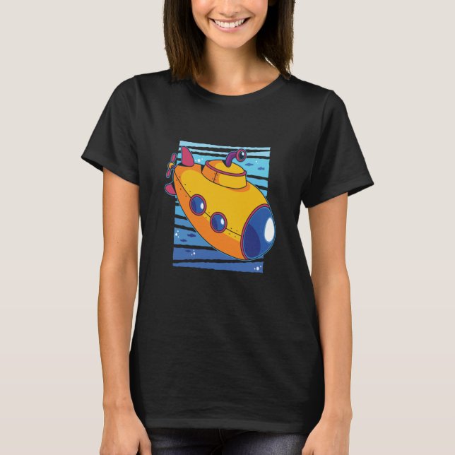Underwater submarine sea T-Shirt (Front)