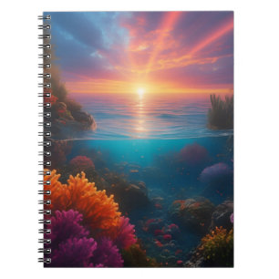 Underwater Sunset Tropical 1 Notebook