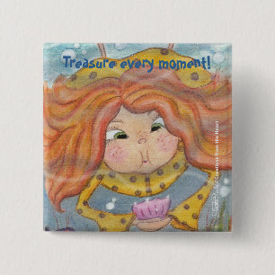 Underwater Treasures 15 Cm Square Badge
