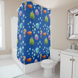 Underwater Tropical Fish - Shower Curtain