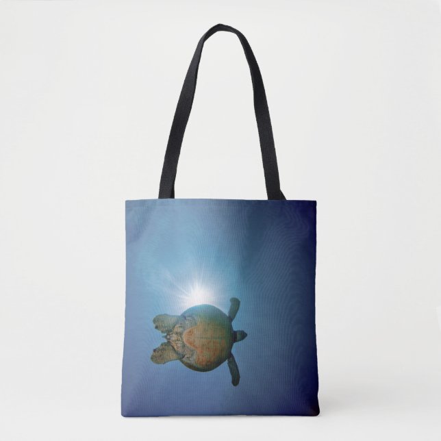 Underwater Turtle| Andaman Sea, Thailand Tote Bag (Front)