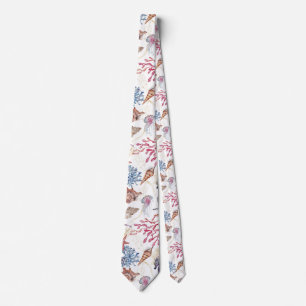 Underwater Watercolor Composition Series Design 1 Tie