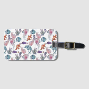 Underwater Watercolor Composition Series Design 2  Luggage Tag