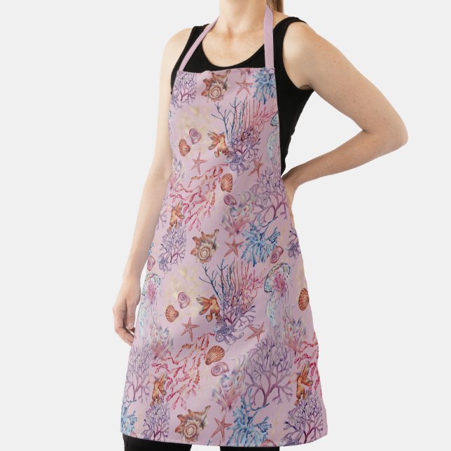 Underwater Watercolor Composition Series Design 3 Apron (Insitu)