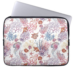 Underwater Watercolor Composition Series Design 3  Laptop Sleeve