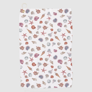 Underwater Watercolor Composition Series Design 4 Golf Towel