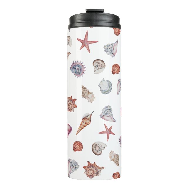 Underwater Watercolor Composition Series Design 4  Thermal Tumbler (Front)
