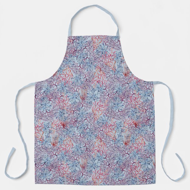 Underwater Watercolor Composition Series Design 5  Apron (Front)